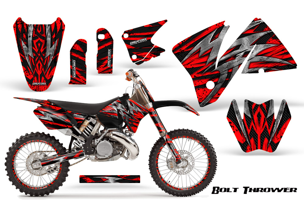 KTM C3 Graphics Kit Bolt Thrower Red NP Rims